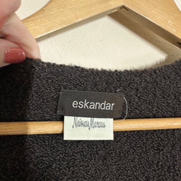 Eskandar Sleeveless Sweater Wool Cashmere Womens One Size Longline Lagenlook - Picture 7 of 10